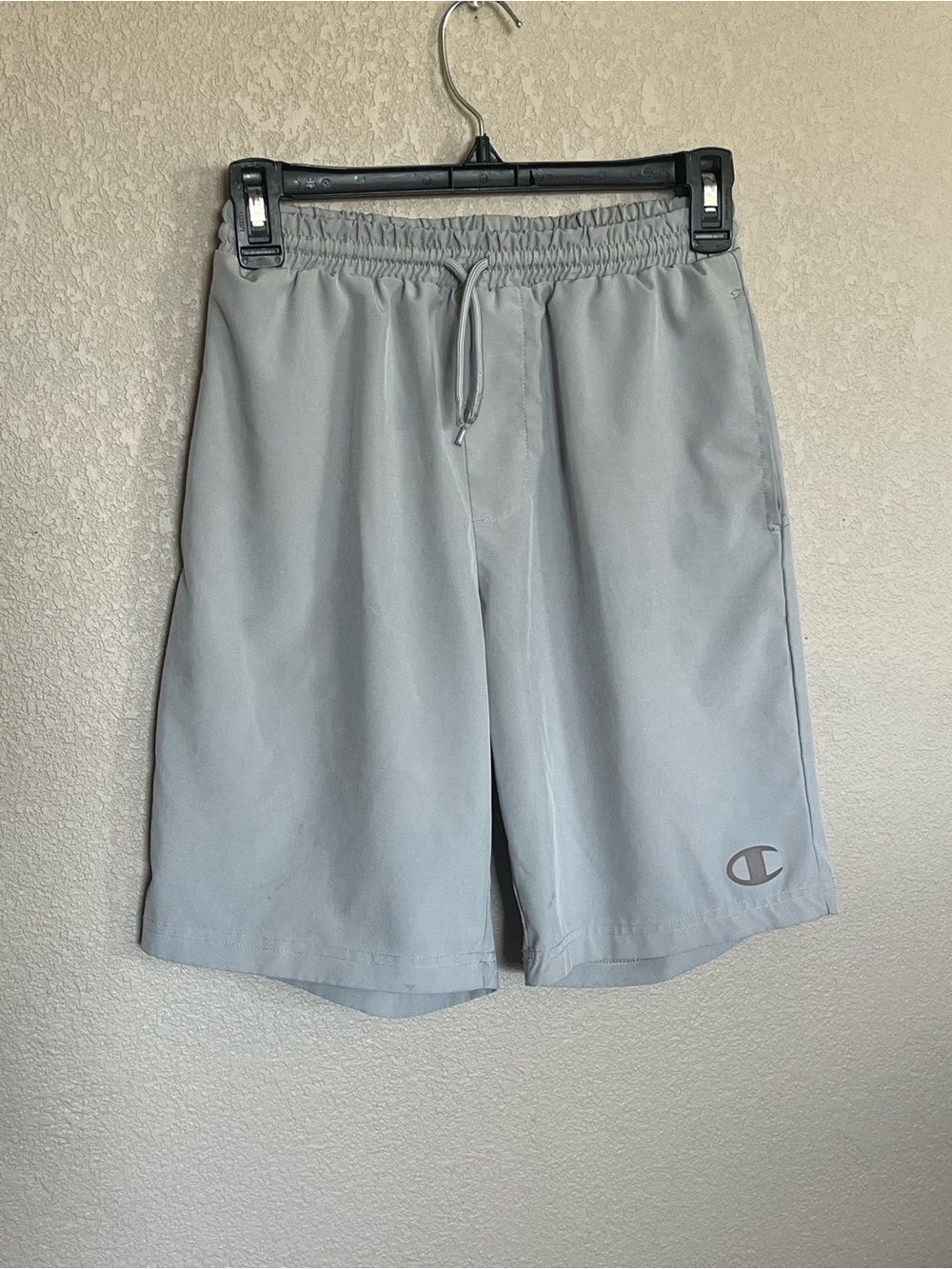 Champion Light Gray Elastic Waist Athletic Shorts